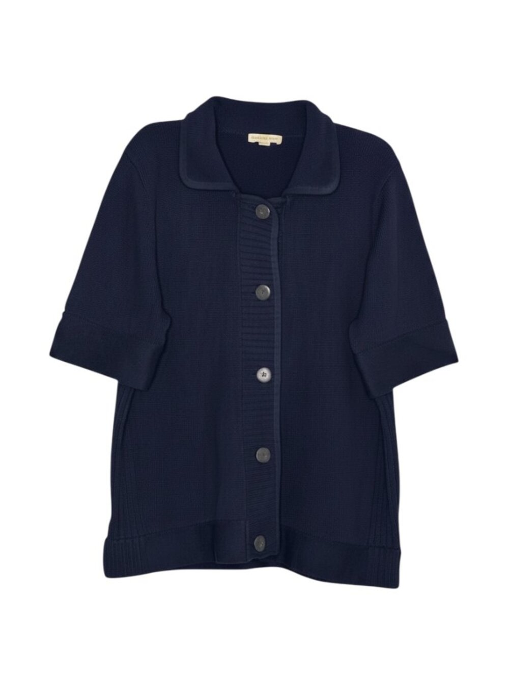 Coldwater Creek Cardigan Sweater Button Front Navy Blue 1X 16W 18W